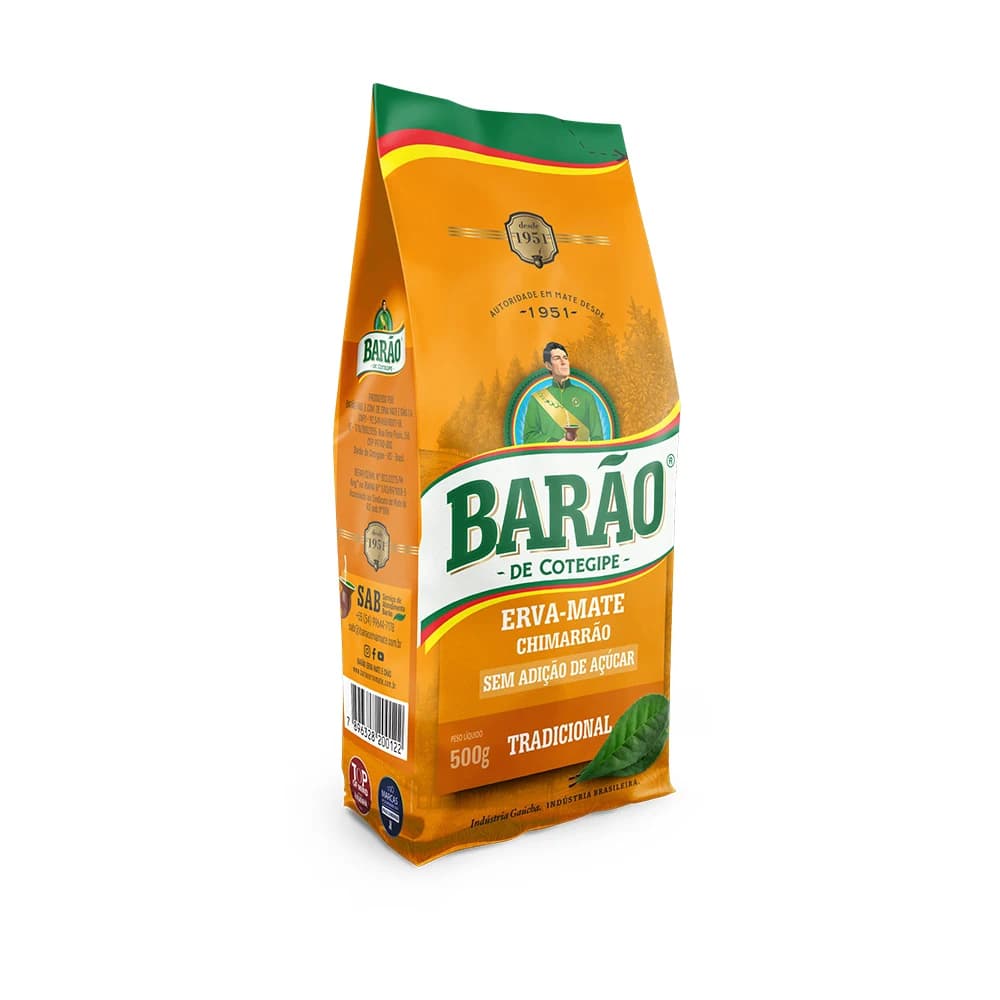Erva-Mate Chimarrão Barão Tradicional 500g