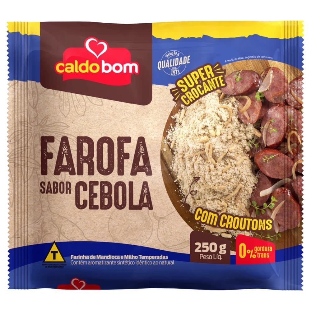 Farofa Caldo Bom Cebola 250g