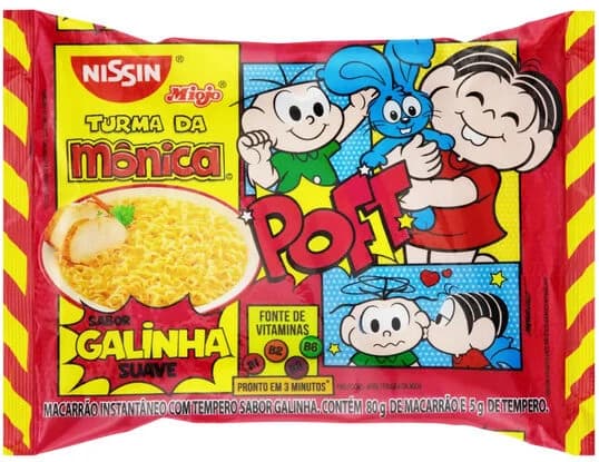 Miojo Turma da Mônica Galinha Suave