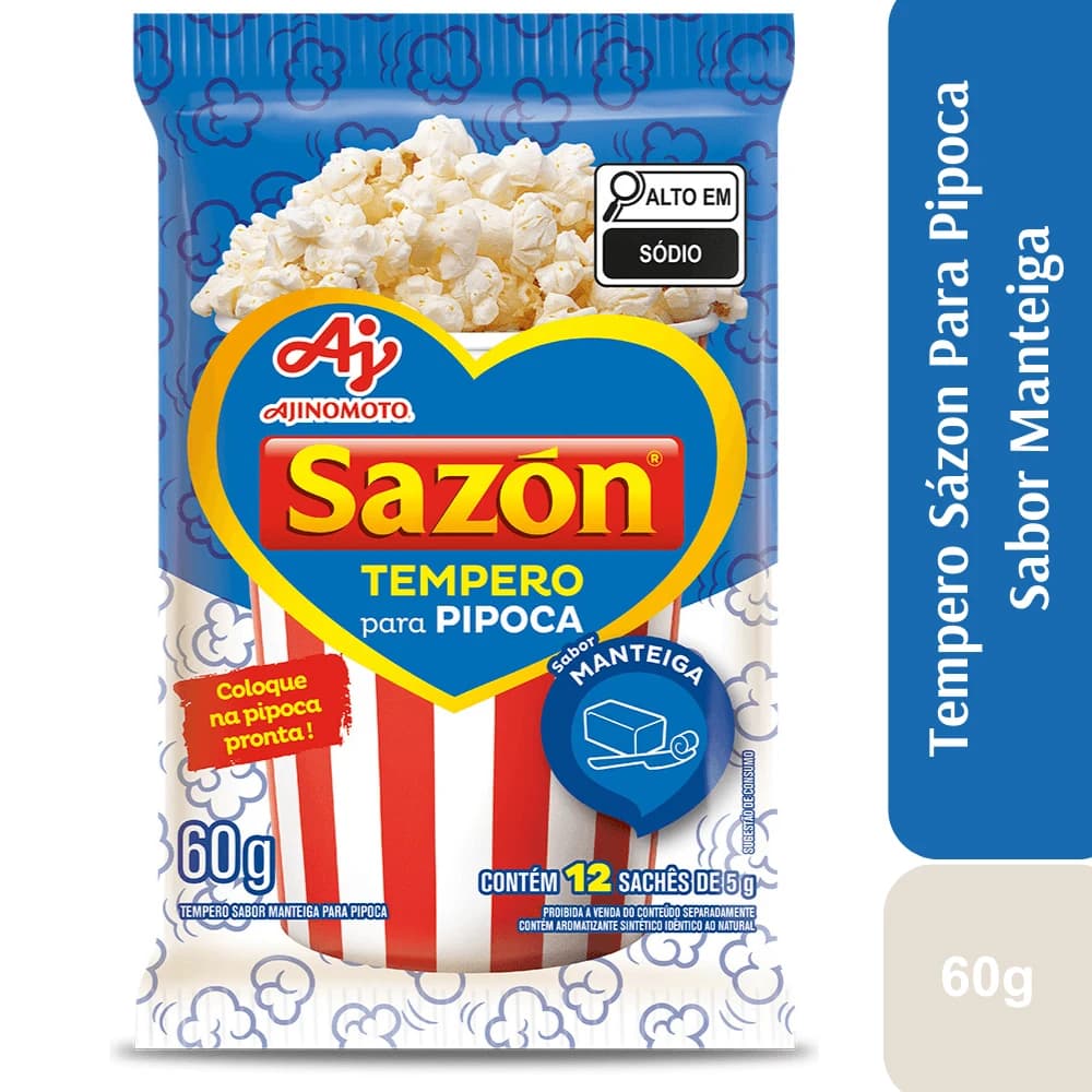 Sazón Tempero para Pipoca Manteiga 60g