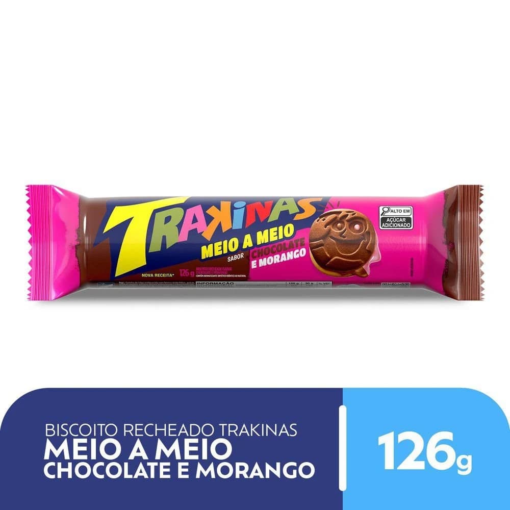 Trakinas Meio a Meio Morango